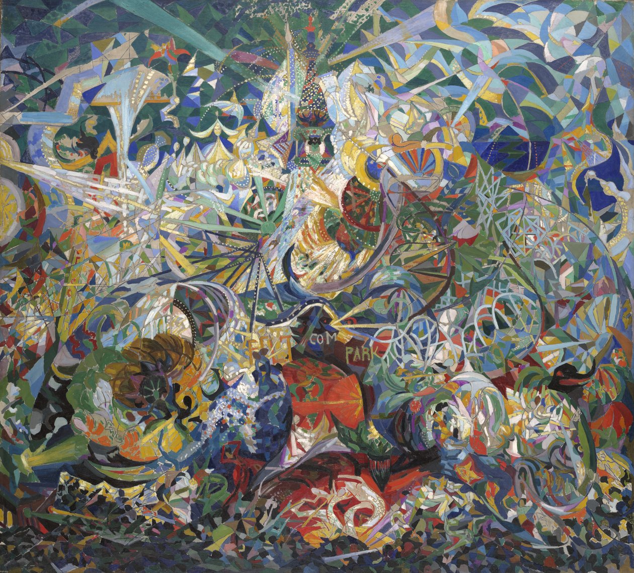 Bitva světel, Coney Island, Mardi Gras od Joseph Stella