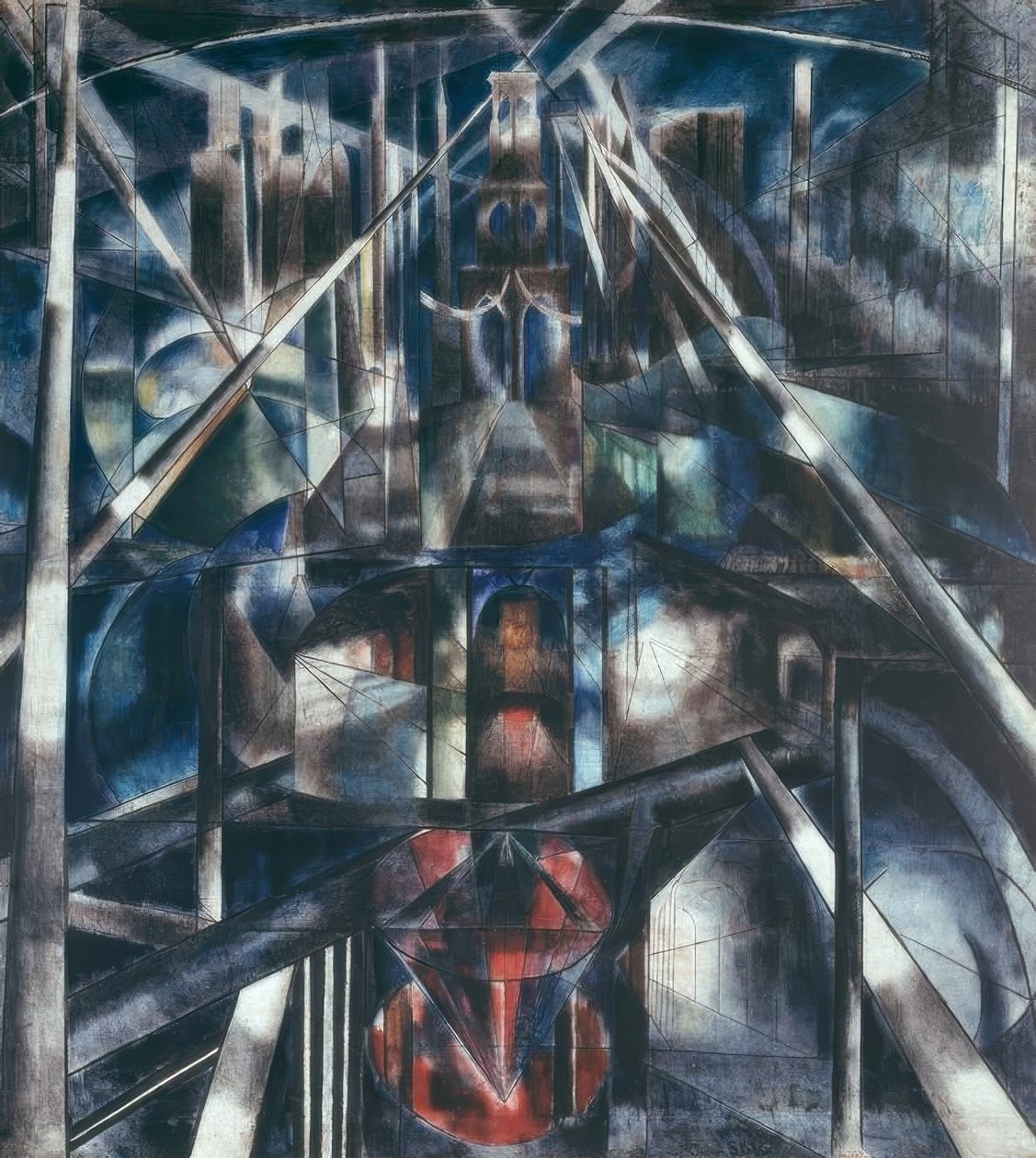 Brooklynský most od Joseph Stella