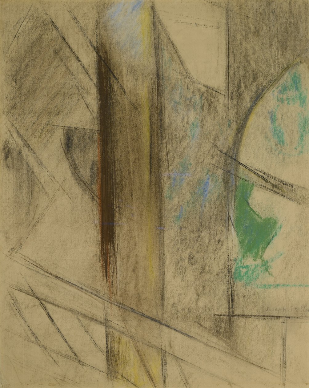 Studie pro Brooklyn Bridge od Joseph Stella