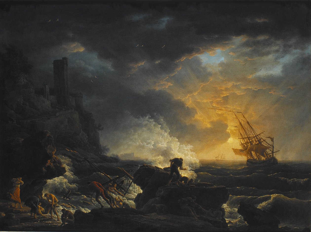 Nizozemsky: Shipwreck Vrak lodi od Joseph Vernet