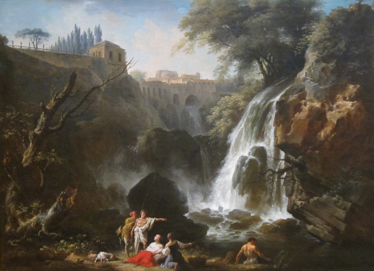 Kaskády v Tivoli od Joseph Vernet