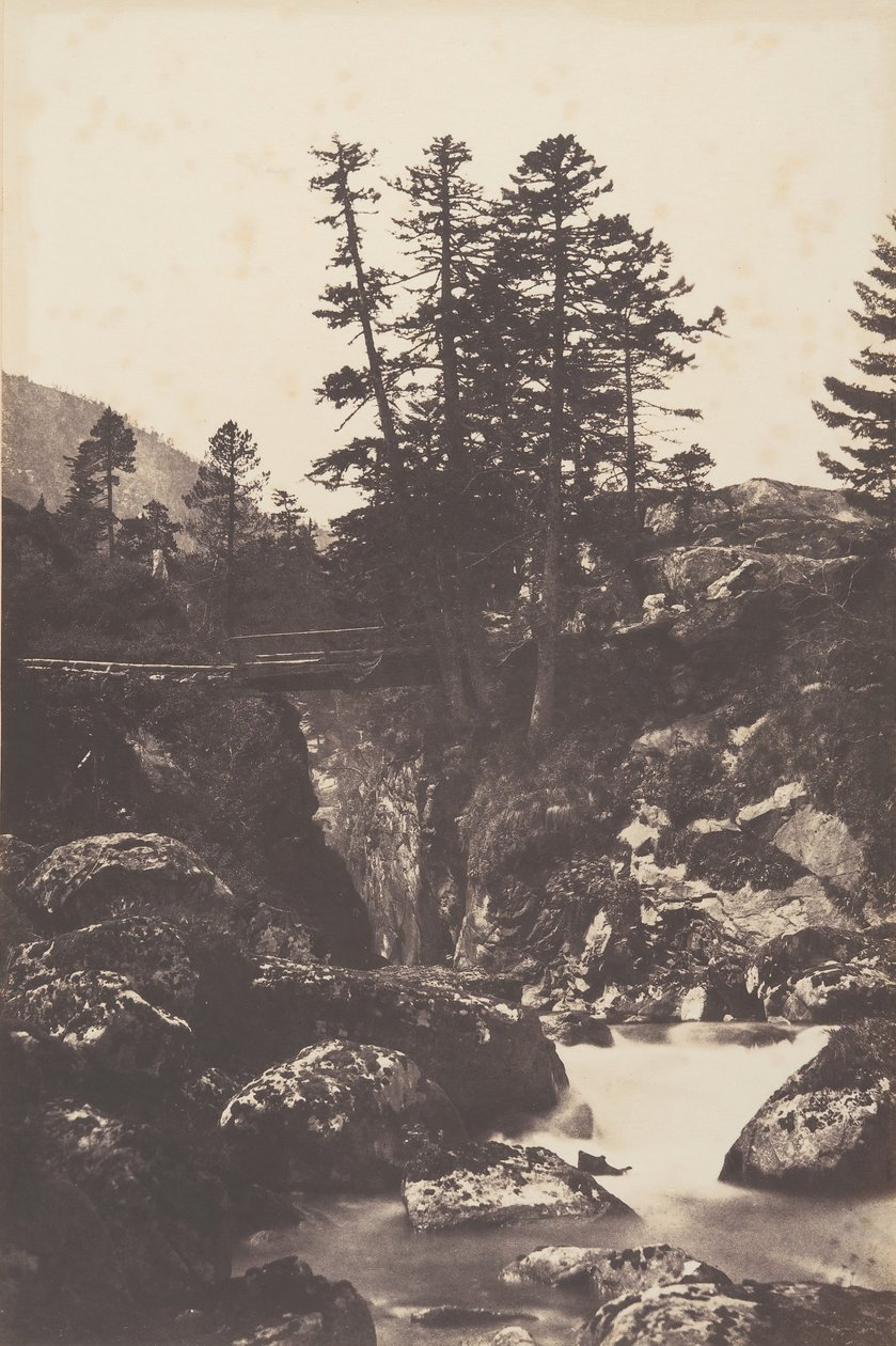 Cauterets, most Španělska, 1853. od Joseph Vigier