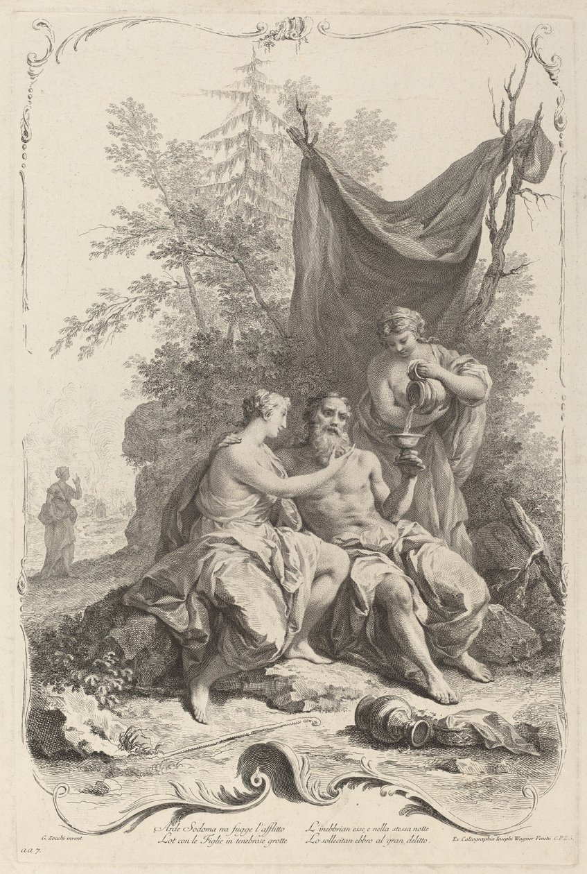 Lot a jeho dcery od Joseph Wagner