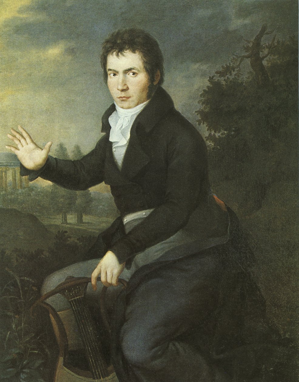Portrét van Beethovena od Joseph Willibrord Mahler
