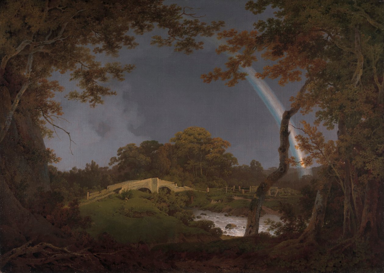 Krajina s duhou od Joseph Wright of Derby