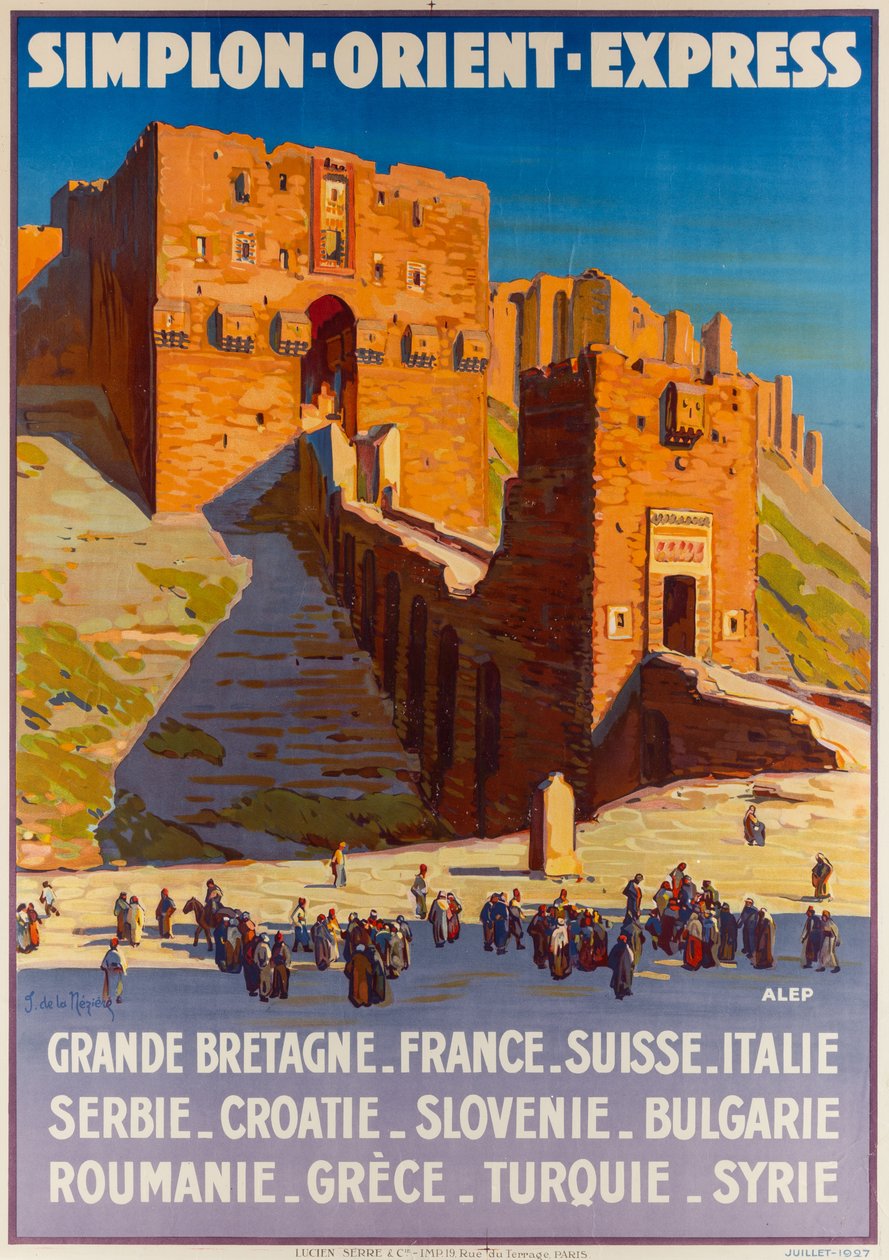Simplon-Orient-Express, cca 1927. od Joseph de La Nézière
