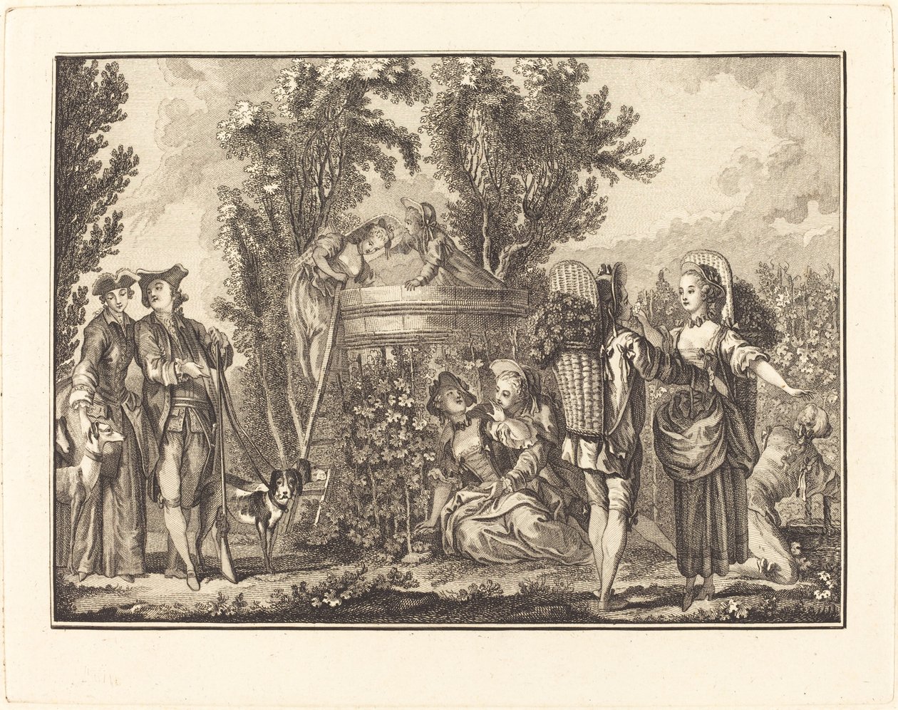 Podzim od Joseph de Longueil after Charles Eisen