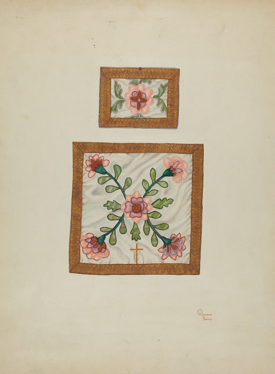 Burse a kalichový závoj, c. 1940 od Josephine C. Romano