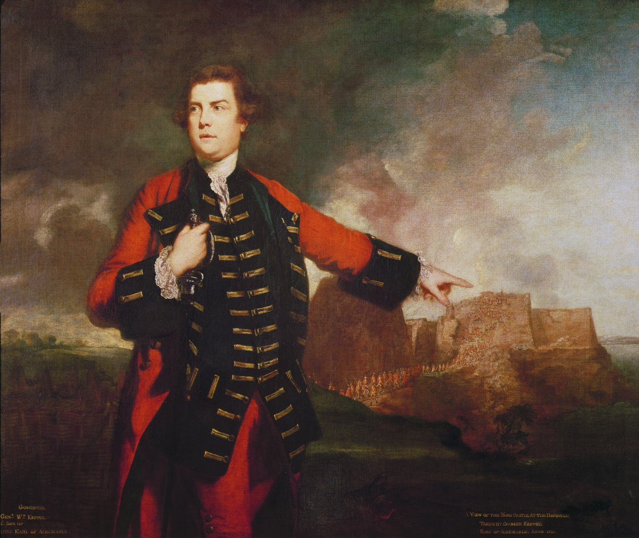 Generál William Keppel, Útok na hrad Morro, od Joshua Reynolds