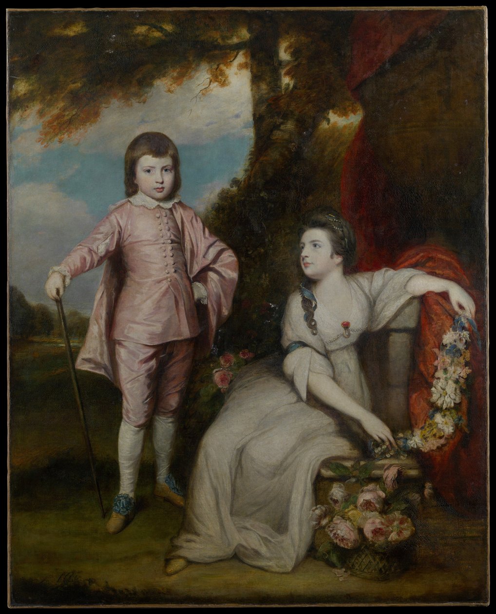 George Capel, vikomt Malden (1757-1839), a lady Elizabeth Capel (1755-1834) od Joshua Reynolds