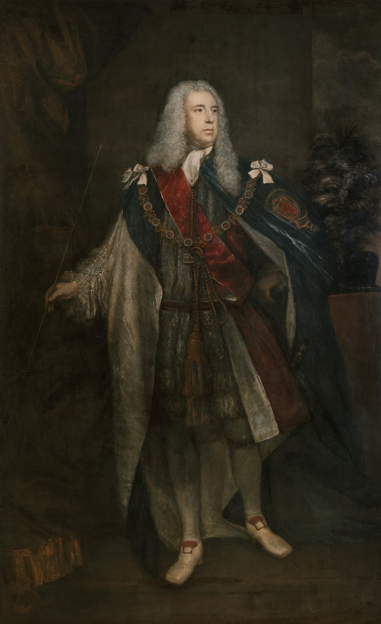 Portrét Charlese Fitzroye, 2. vévody z Graftonu, 1755-57 od Joshua Reynolds
