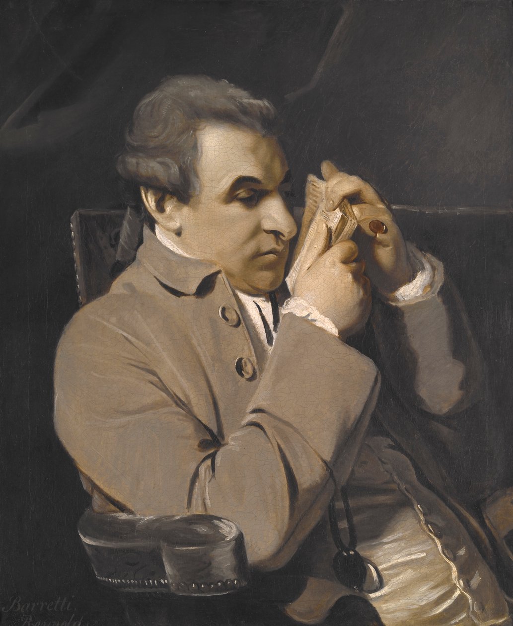 Portrét Josepha Barettiho od Joshua Reynolds