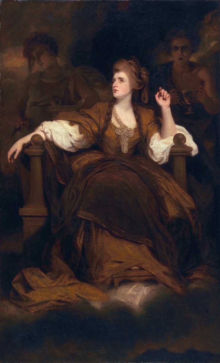 Sarah Siddons jako tragická múza, 1783-84 od Joshua Reynolds