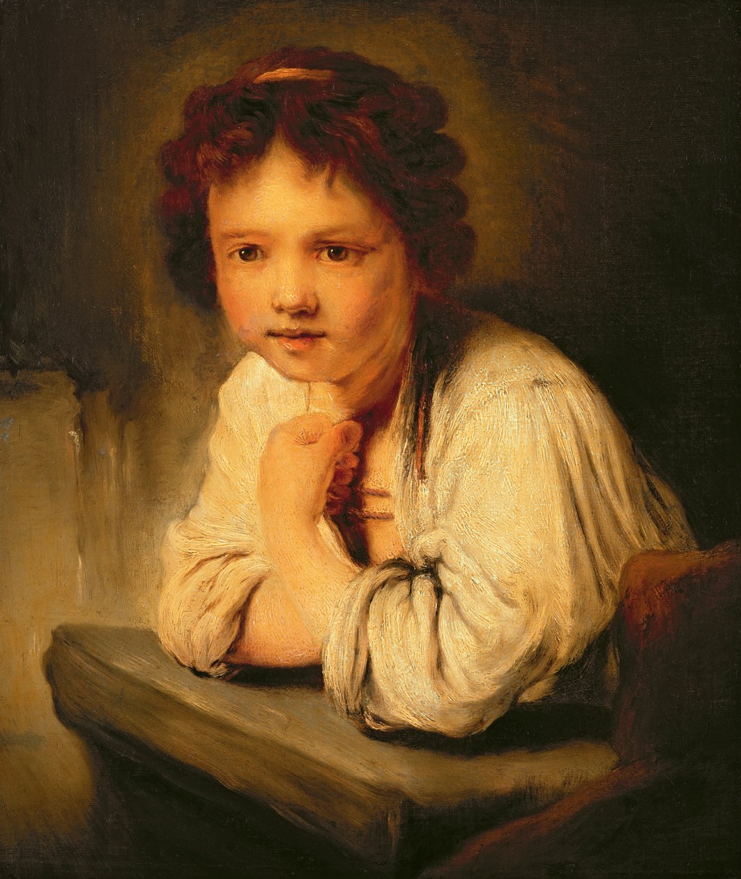 Mladá dívka u okna od Joshua Reynolds