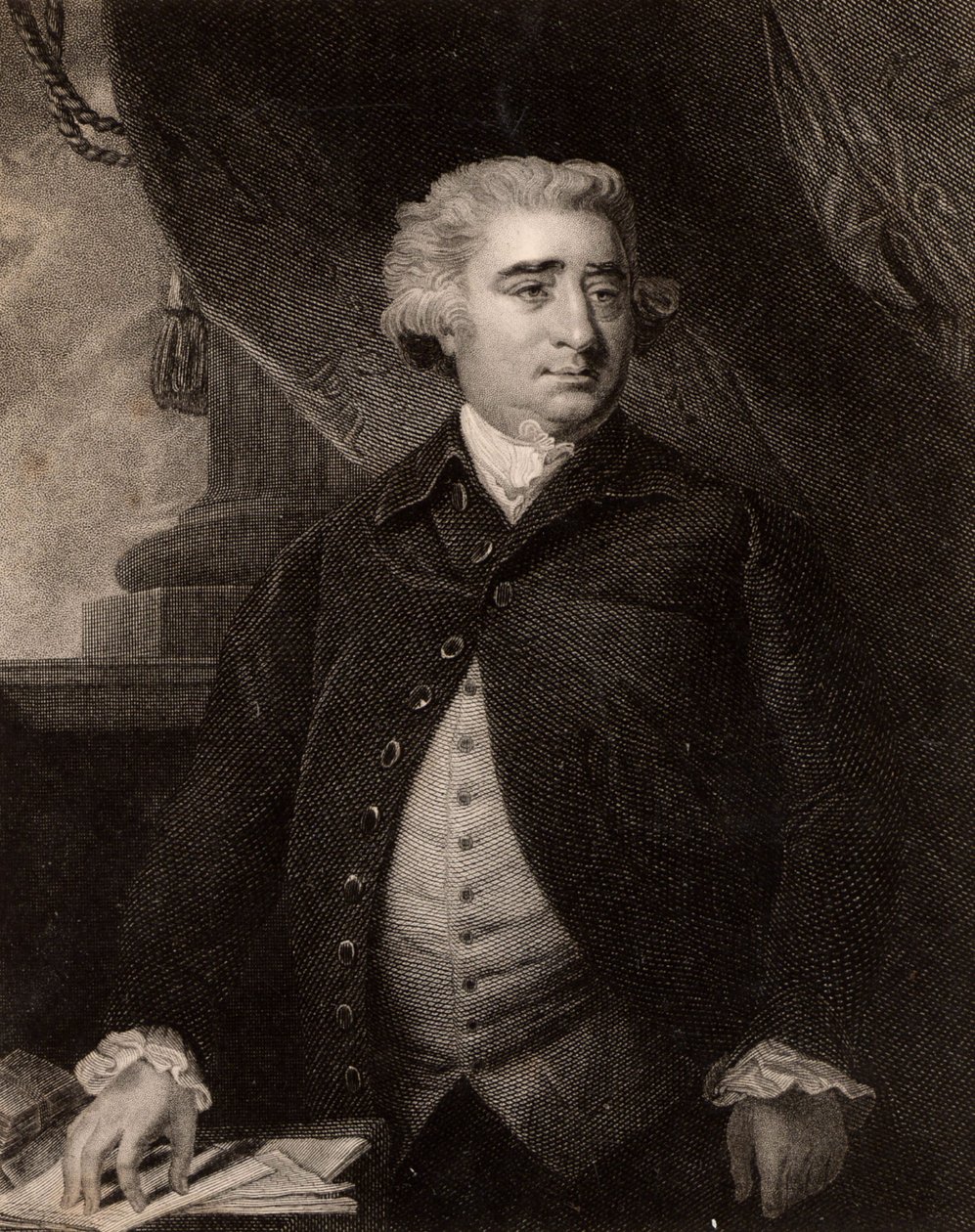 Portrét Charlese Jamese Foxe od Joshua (after) Reynolds