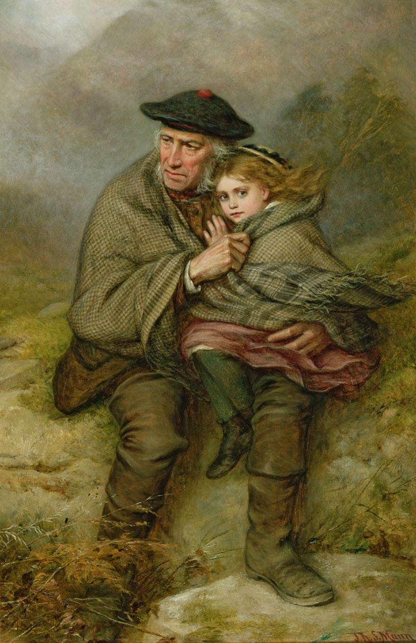 The Cauld Blast, 1876 od Joshua Hargrave Sams Mann