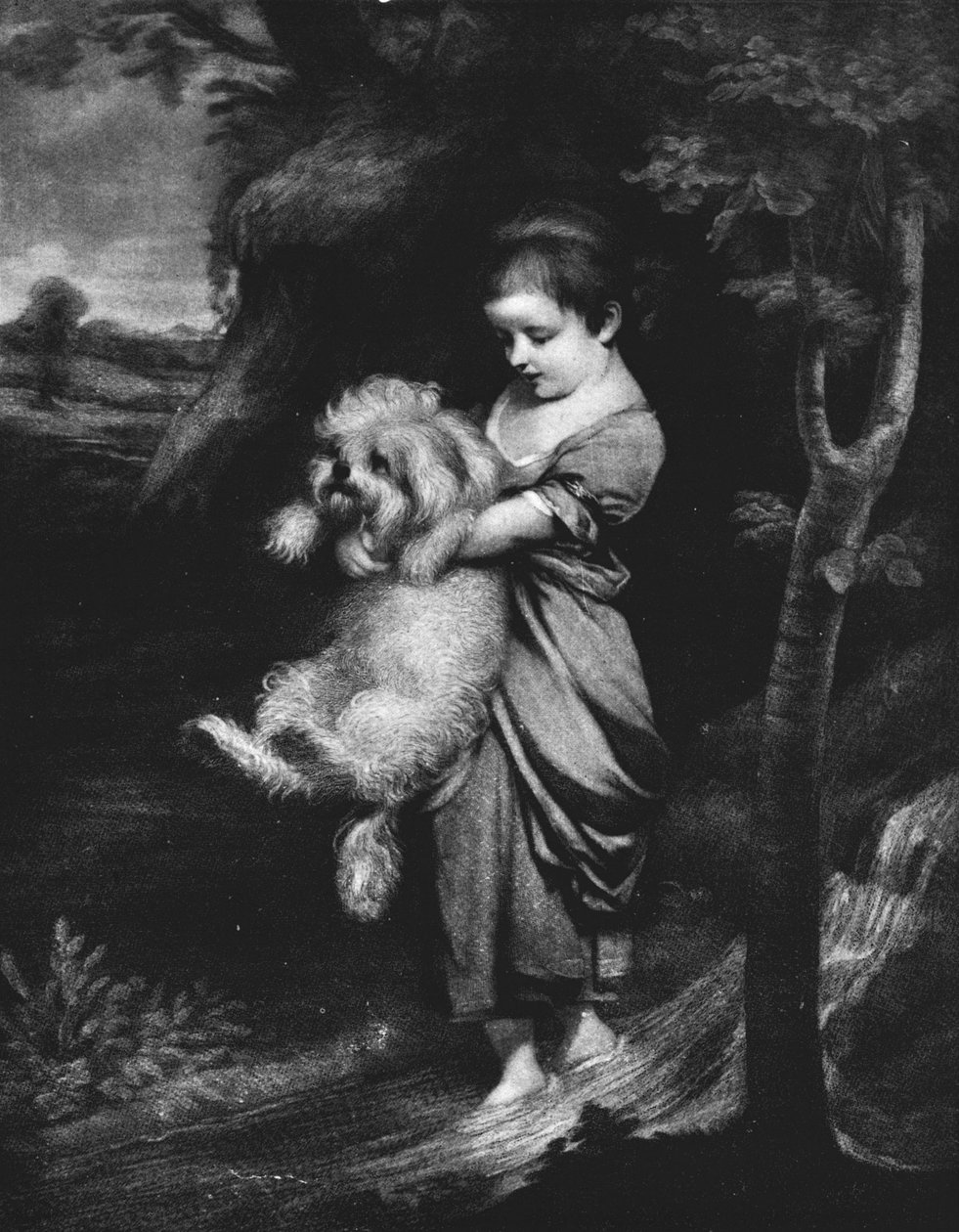 Crossing The Brook, c1767, 1911 od Joshua Reynolds