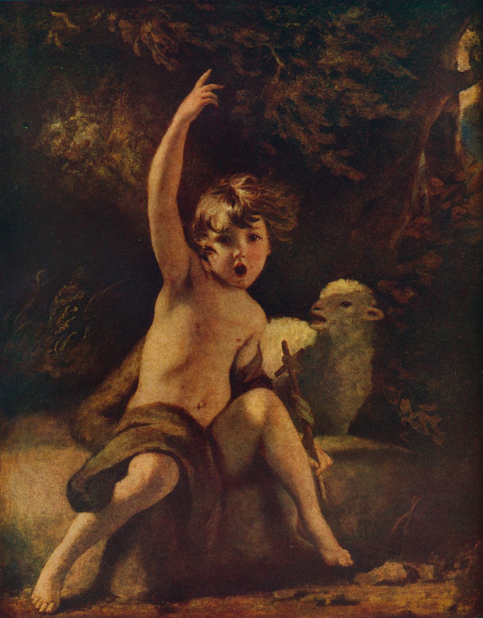 St. John in the Wilderness, c1776 od Joshua Reynolds