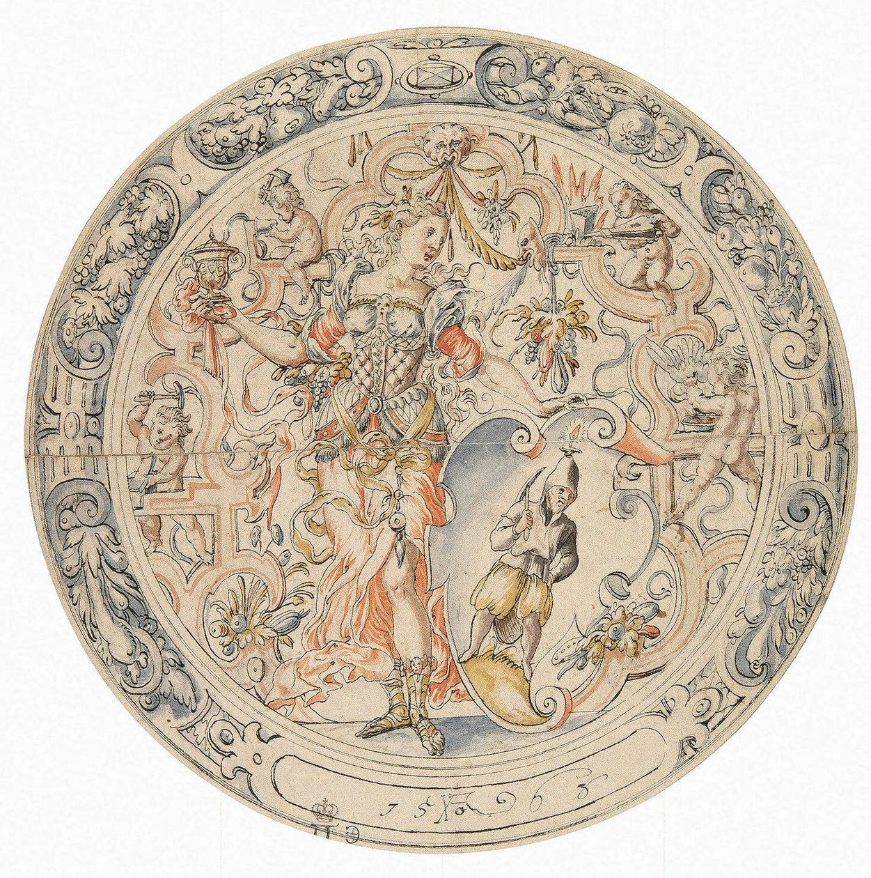 Alegorie hornictví, 1563. od Jost Amman