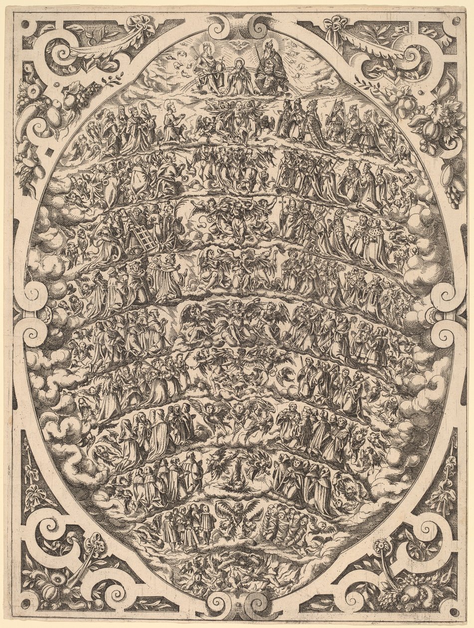 Hierarchie nebes od Jost Amman