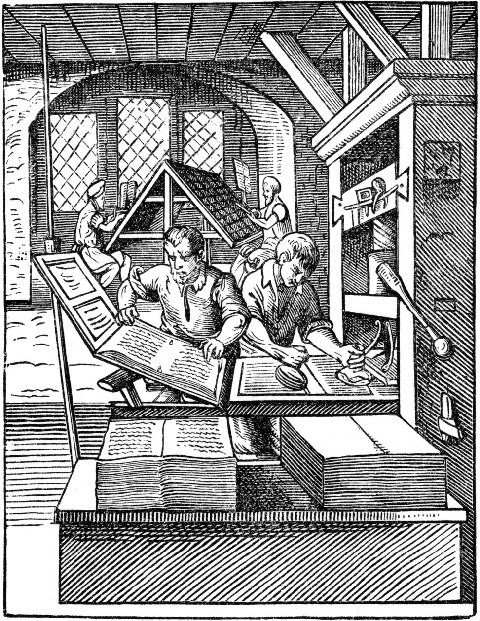 The Printers Workshop, 1568. od Jost Amman