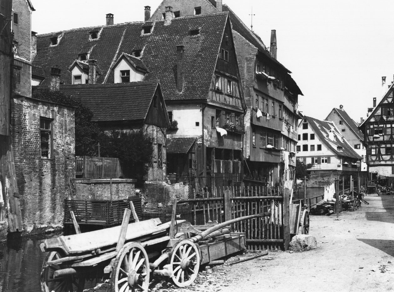 Pohled na starou čtvrť, Ulm, cca 1910 od Jousset
