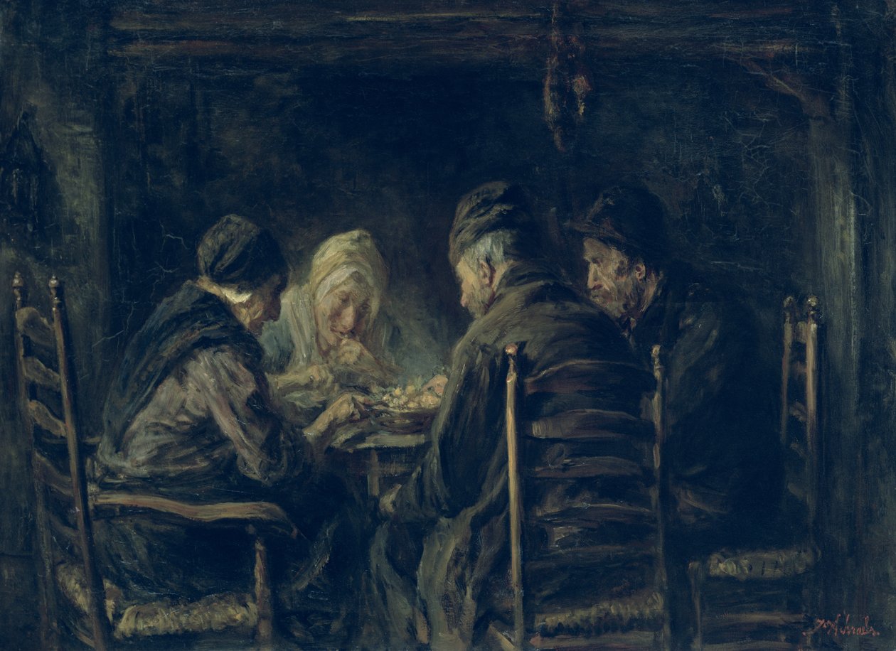 Jedáci brambor, 1902 od Jozef Israëls