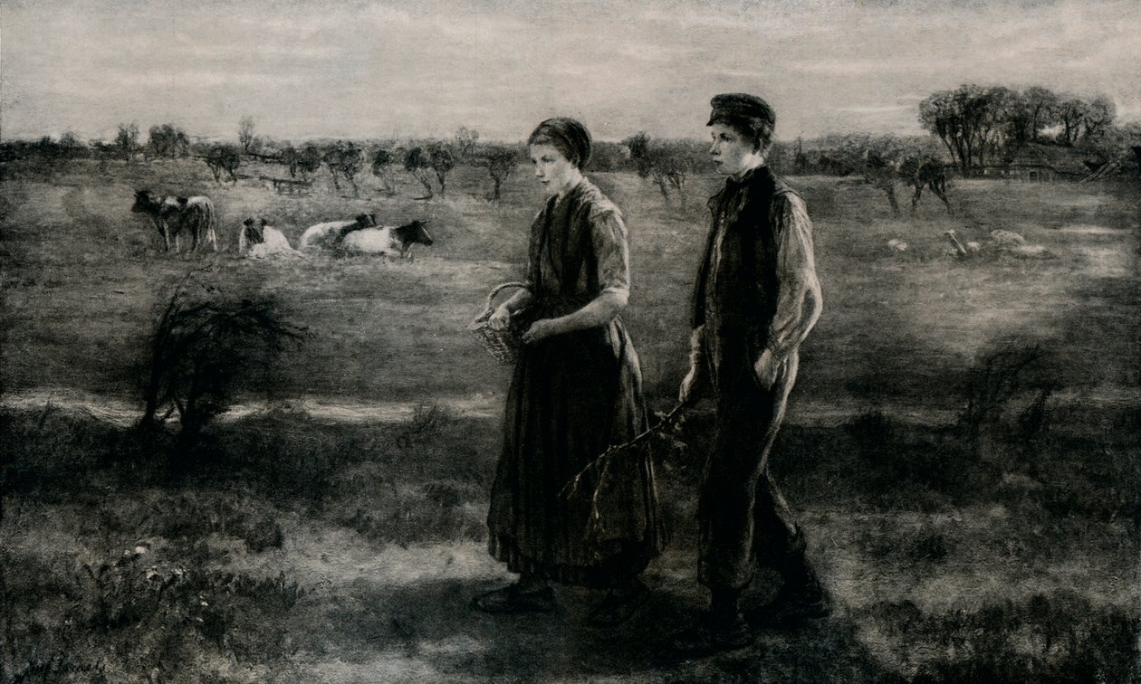 Plachý milenec, c1890, 1912 od Jozef Israëls