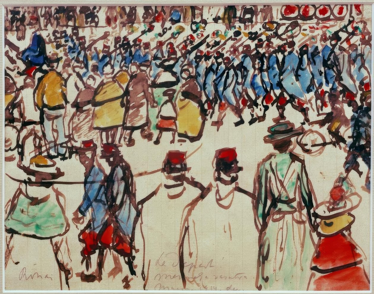 Le Départ. Jdeš na vlak od József Rippl Rónai