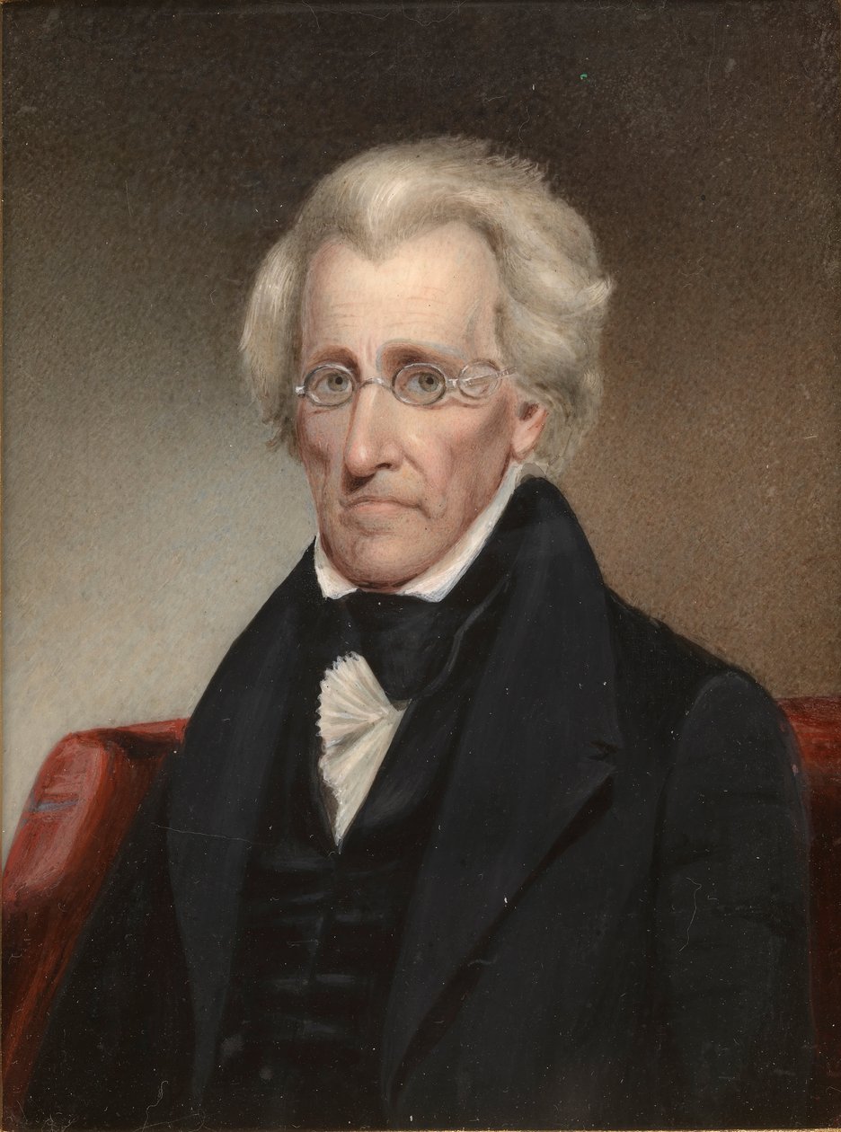 Portrét Andrewa Jacksona (1767-1845) od Jr. James Tooley