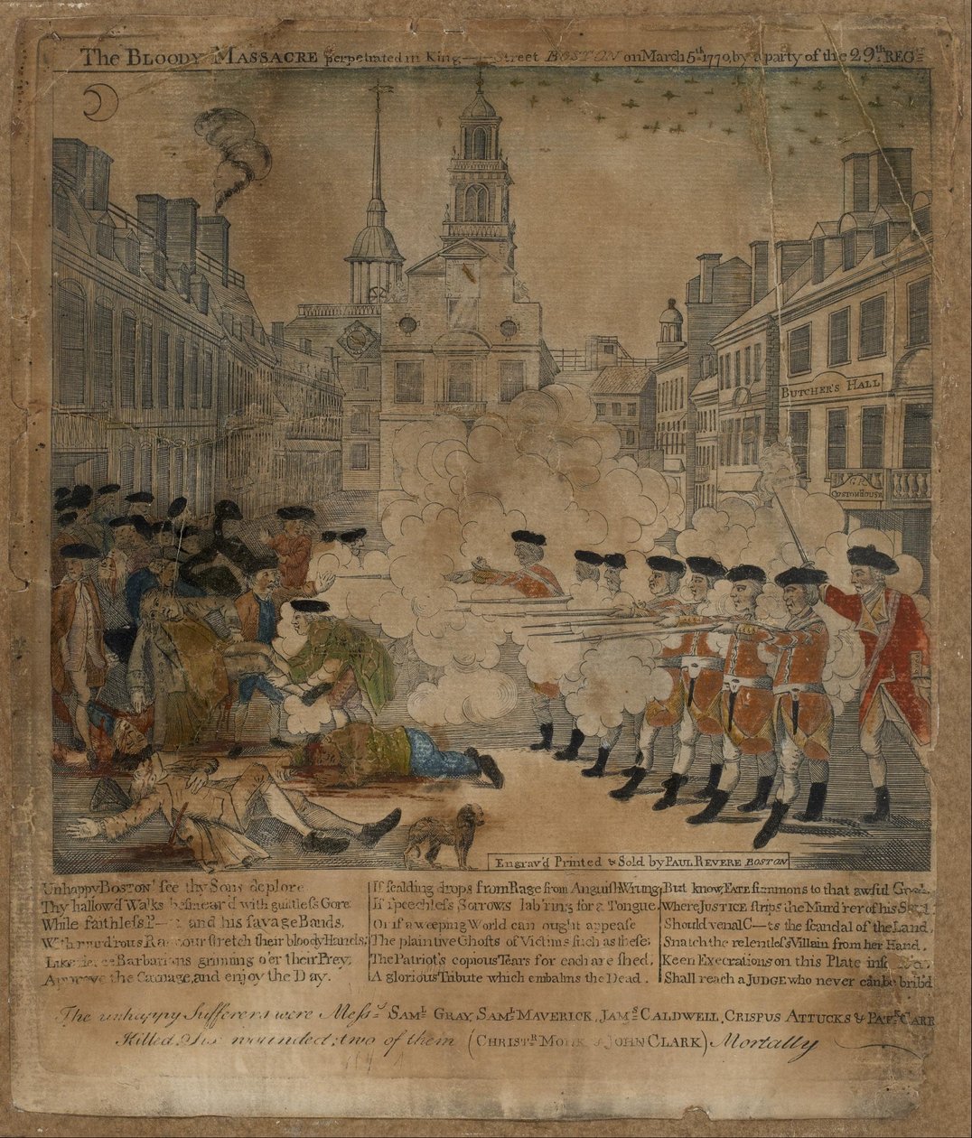 Krvavý masakr od Jr. Paul Revere