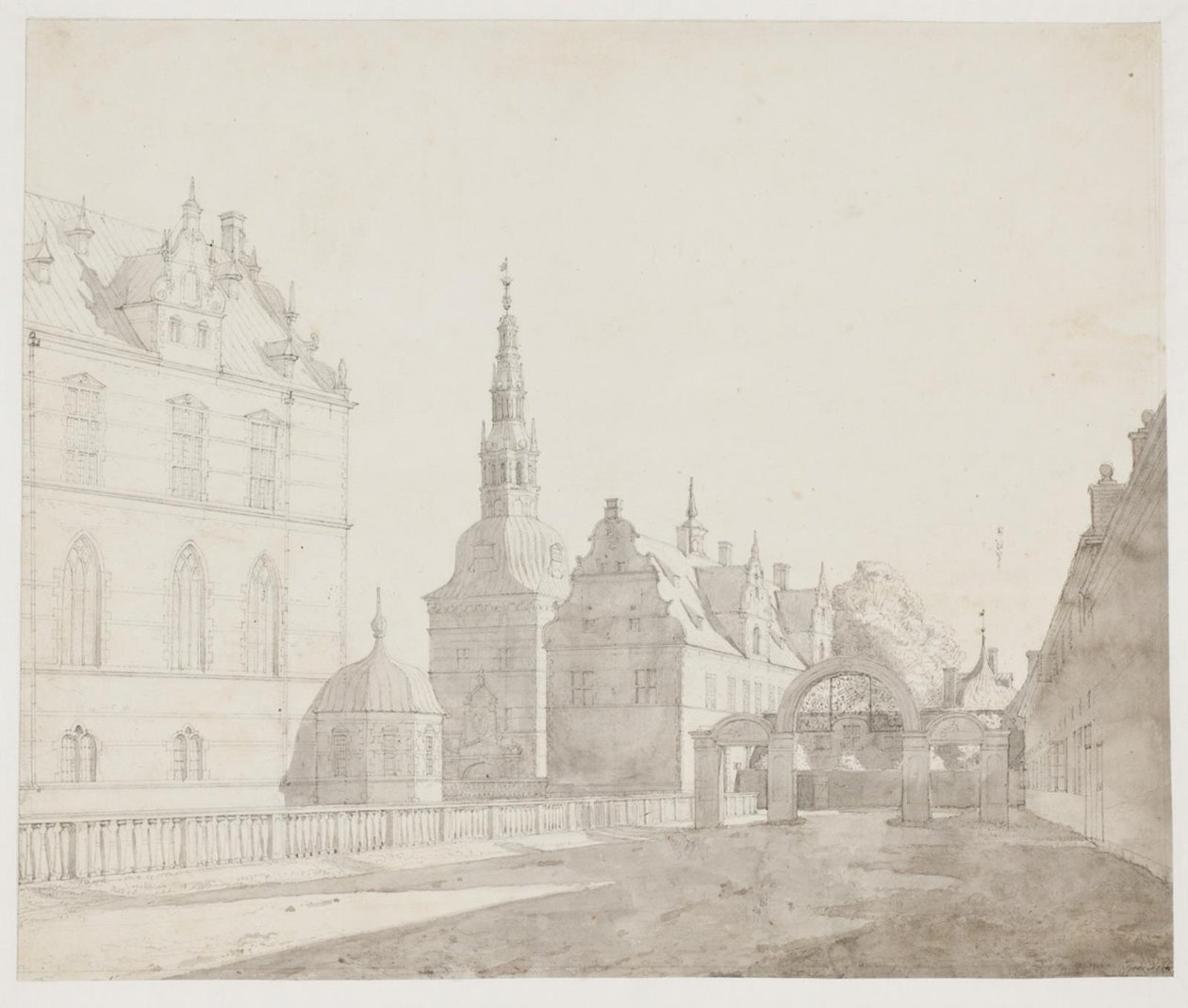 Kolotoč na zámku Frederiksborg od Jørgen Roed
