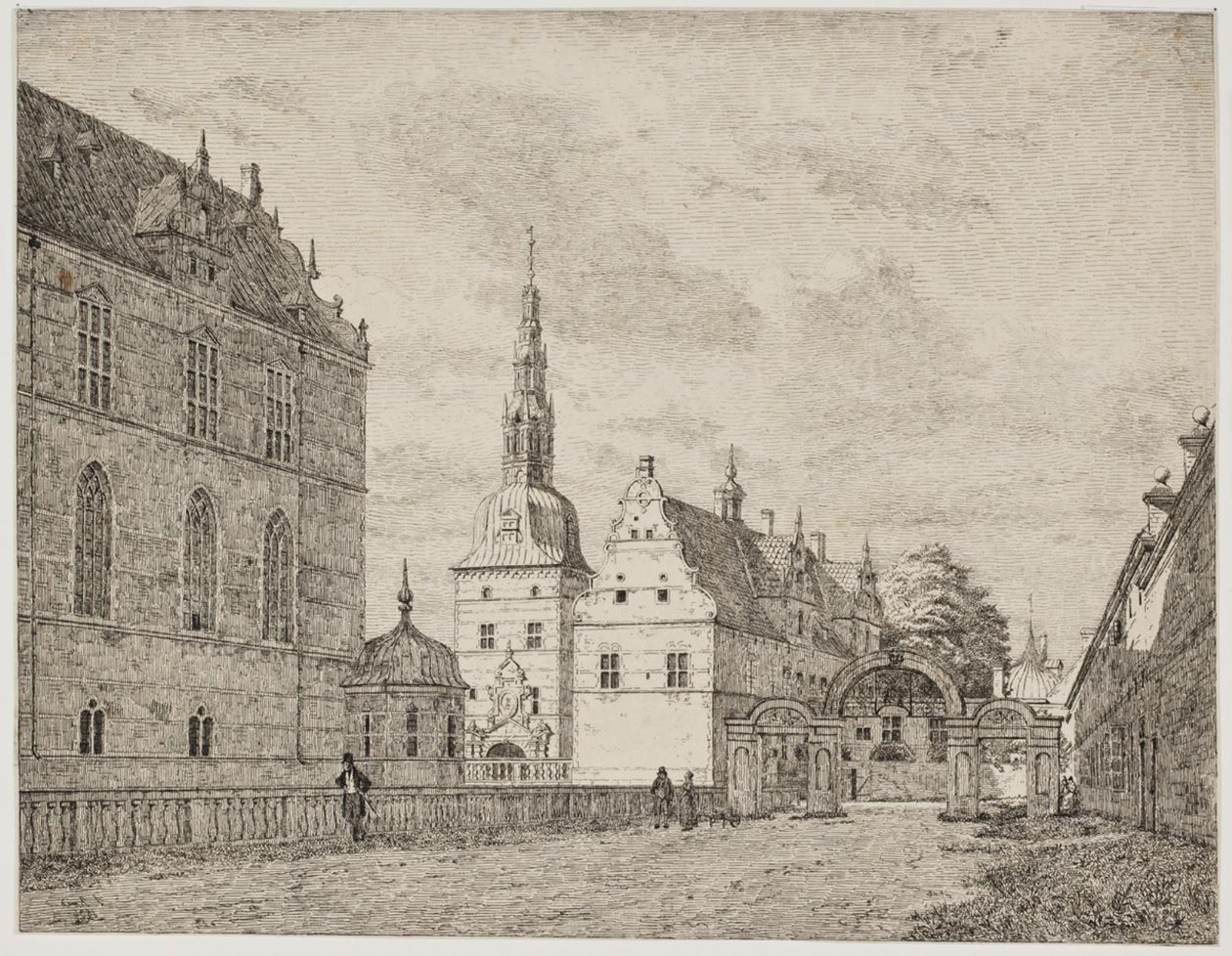 Karusselgården ve Frederiksborgu od Jørgen Roed