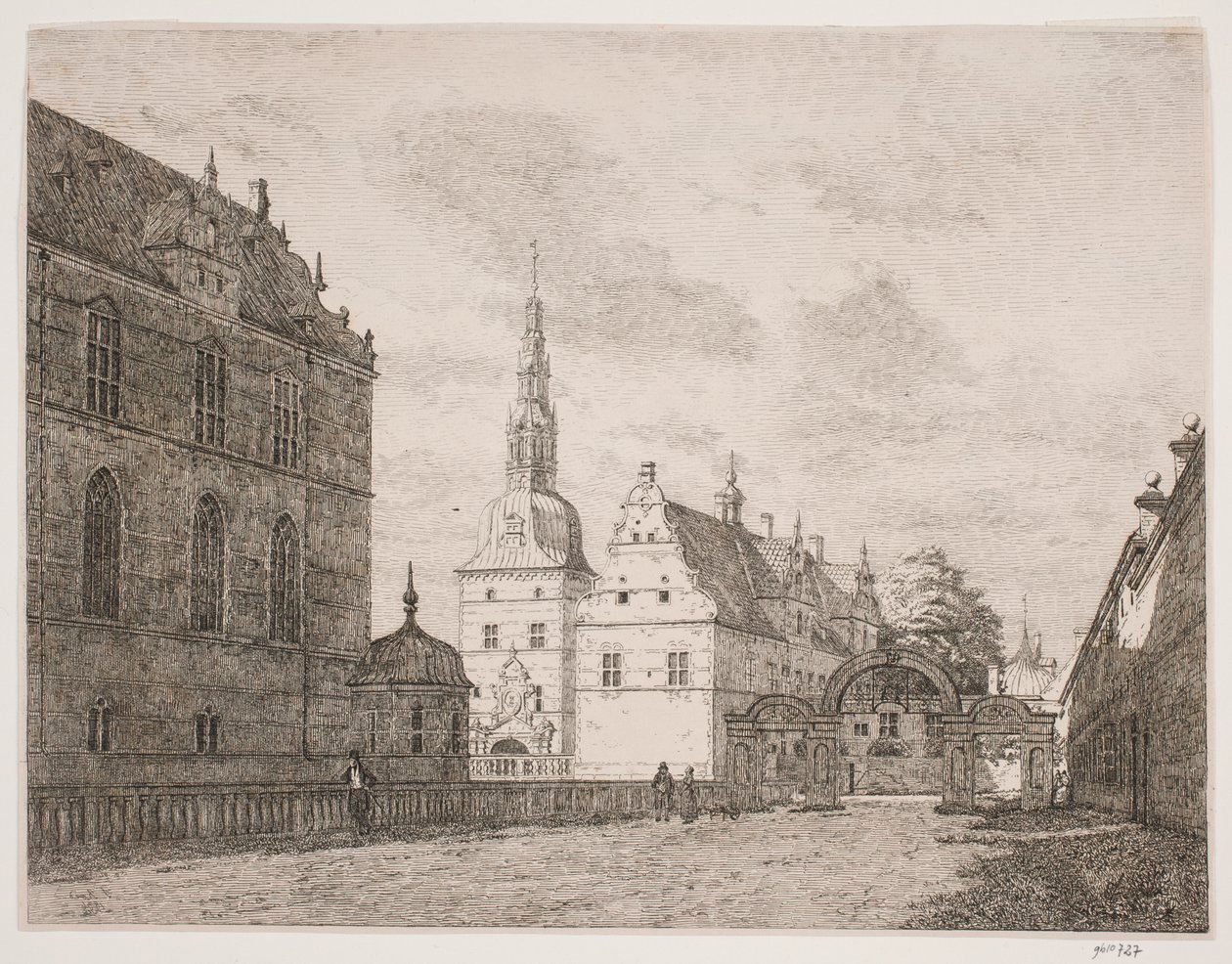 Karusselgården ve Frederiksborgu od Jørgen Roed