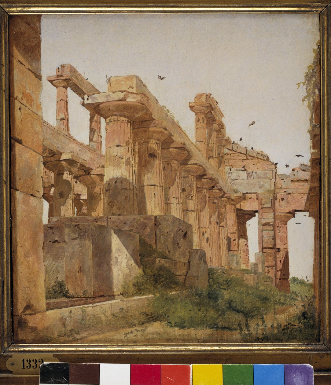 Chrám Hery v Paestum, Itálie od Jørgen Roed