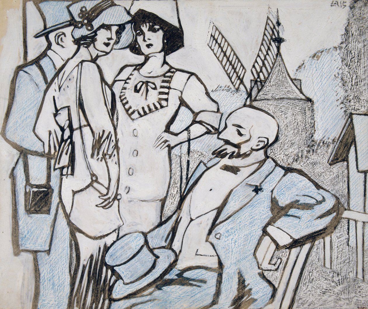 Na závodech Longchamps od Juan Gris