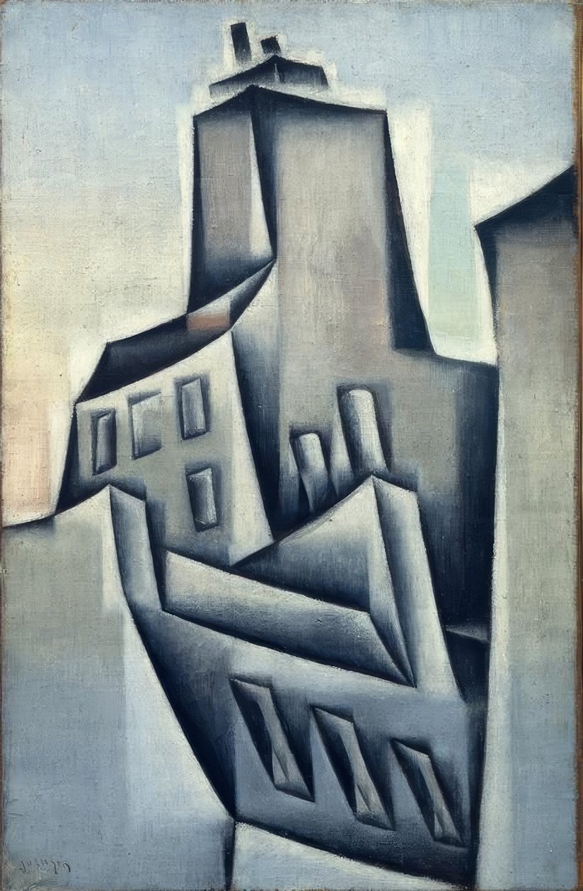 Domy v Paříži od Juan Gris