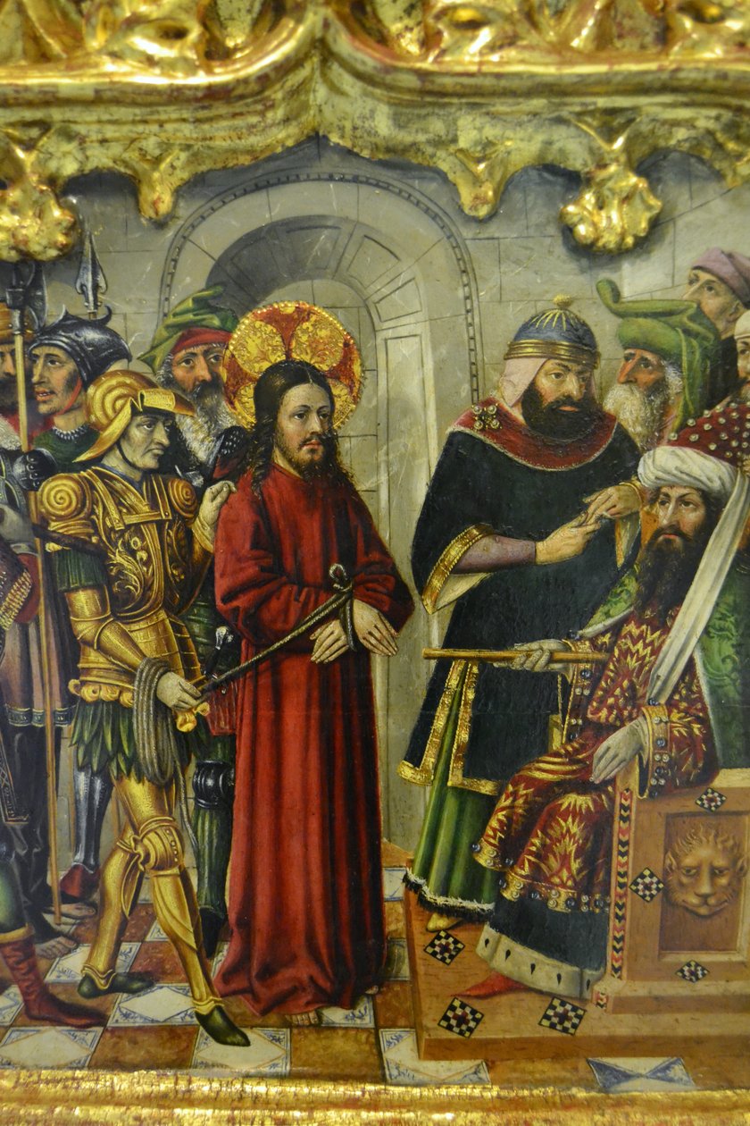 Kristus a Poncius Pilát od Juan Rexach