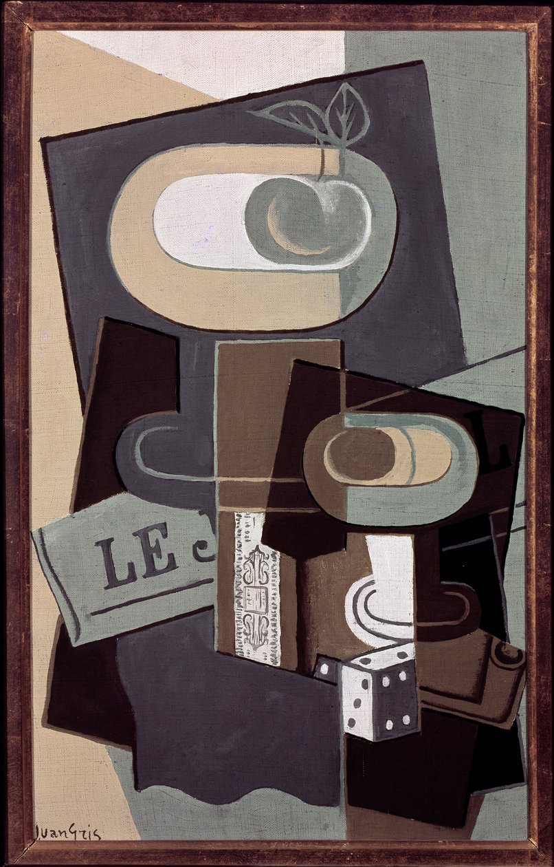 Kostky (olej na plátně od Juan Gris