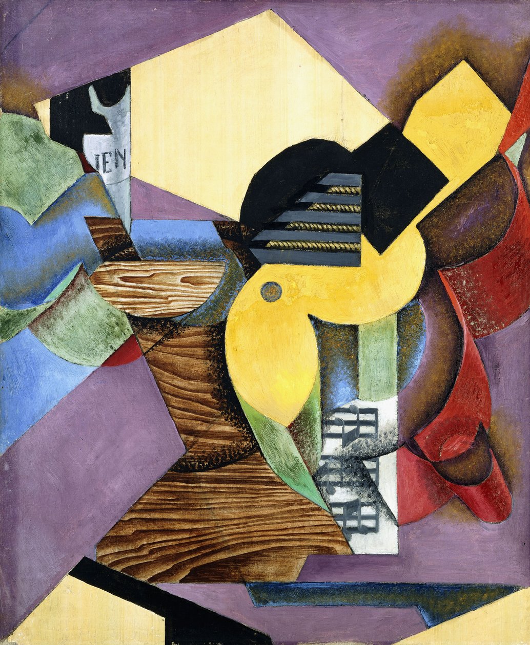 Kytara, 1913 od Juan Gris
