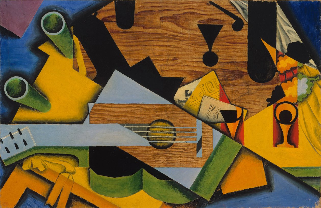 Zátiší s kytarou od Juan Gris