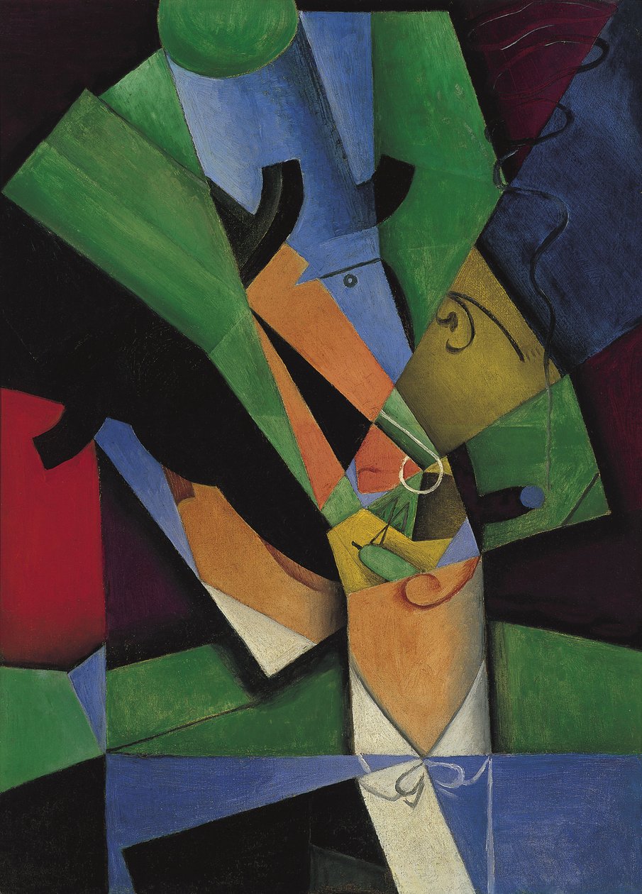 Kuřák Frank Haviland, 1913 od Juan Gris