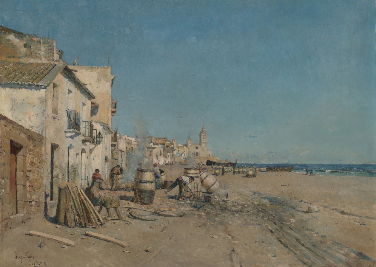 Sitges, 19. století. od Juan Roig y Soler
