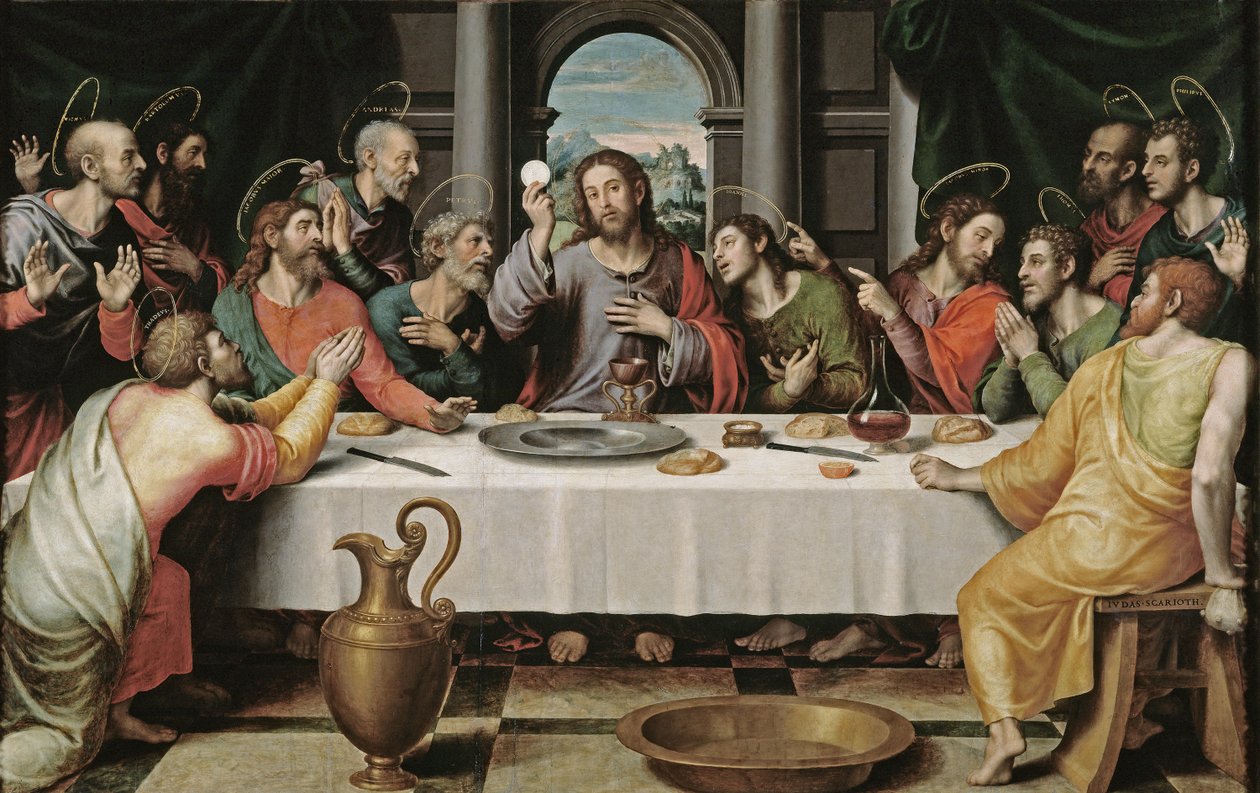 Poslední večeře od Juan de Juanes