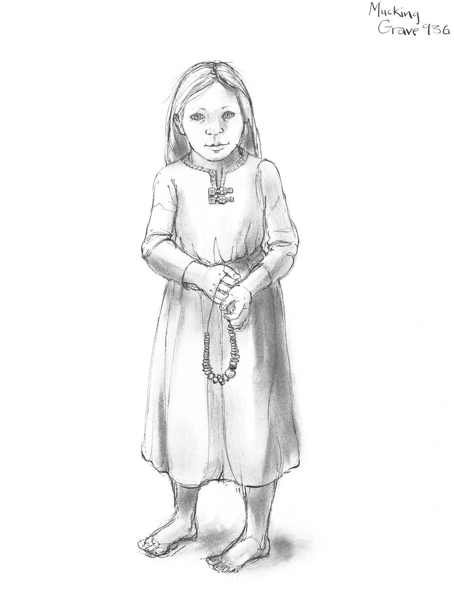 Anglosaská dívka, c5.-10. století, c1990-2010 od Judith Dobie