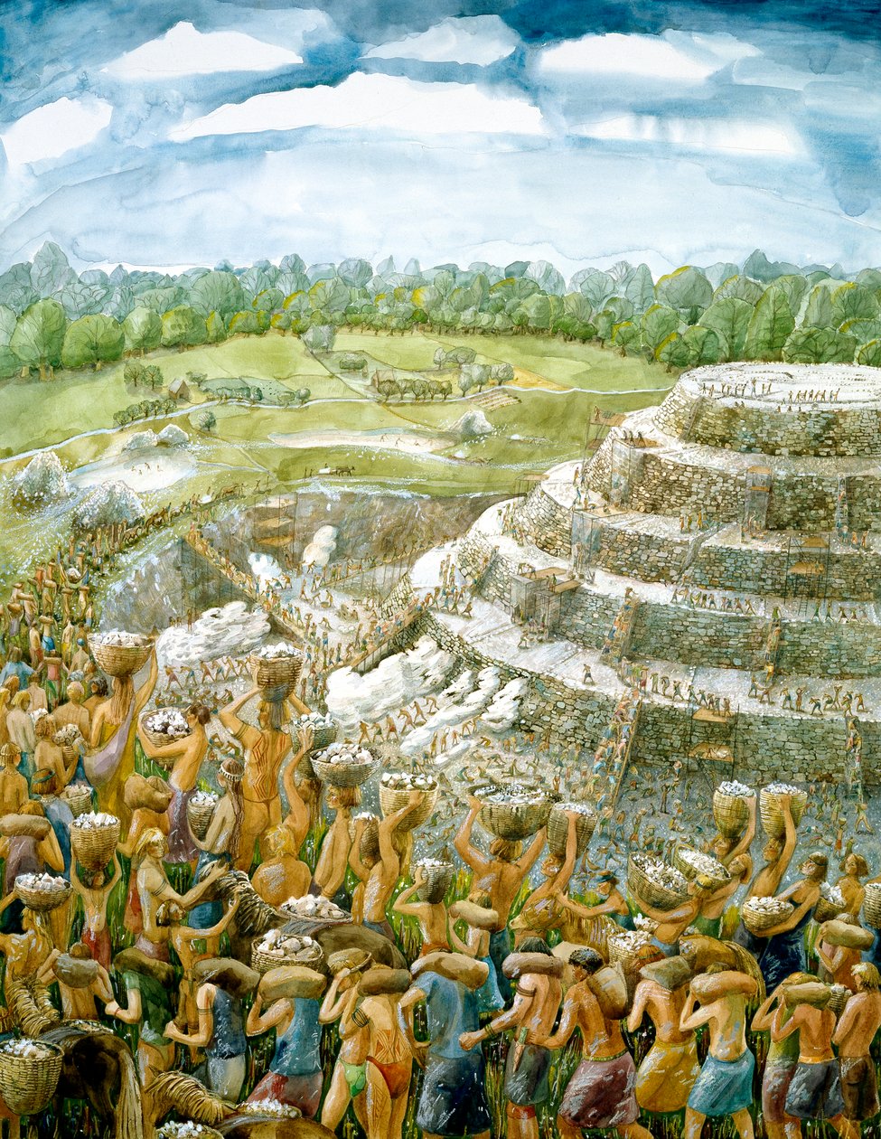 Silbury Hill, c2400BC, c1990-2010 od Judith Dobie