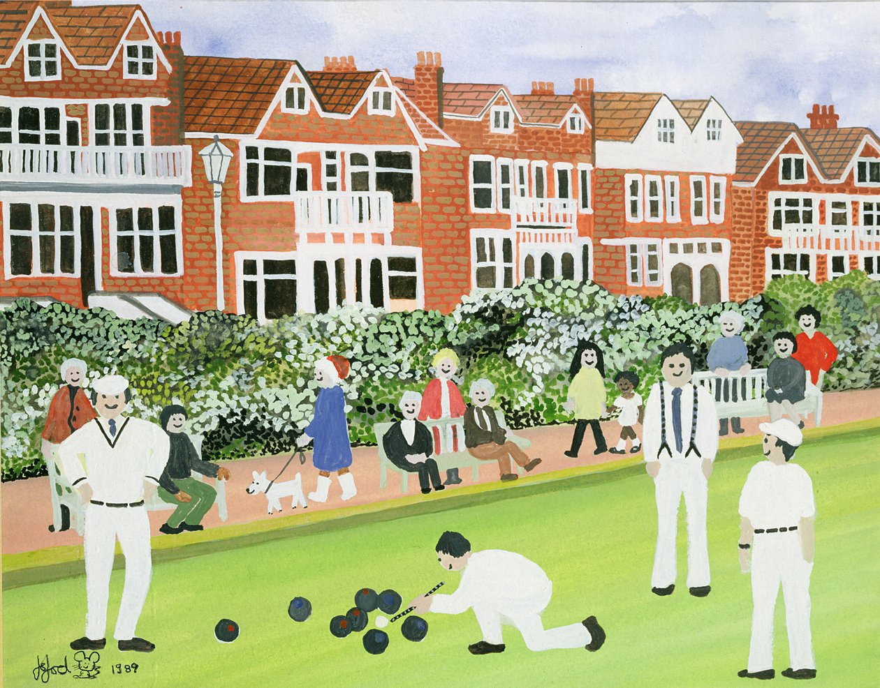 Bowling v Eastbourne od Judy Joel