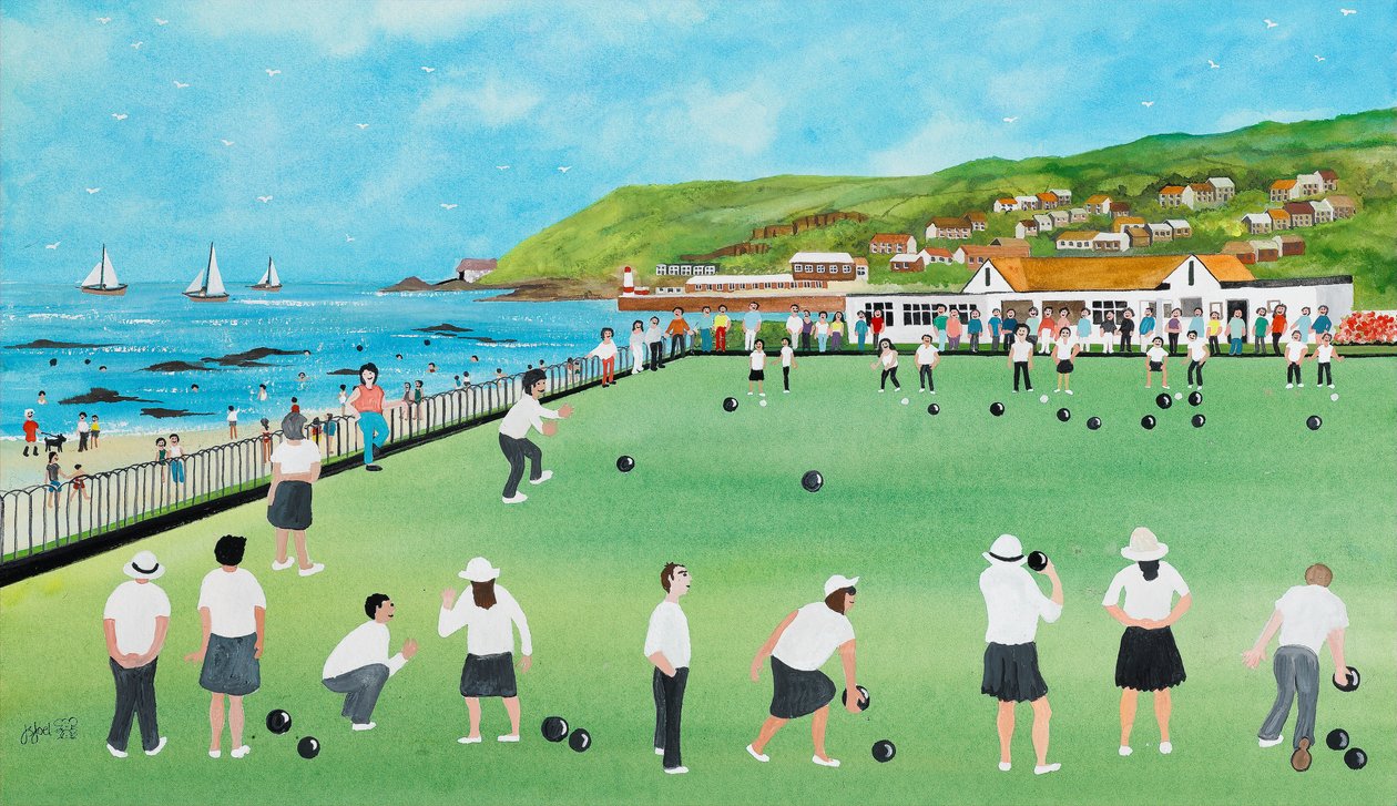 Bowling na Newlyn Green od Judy Joel