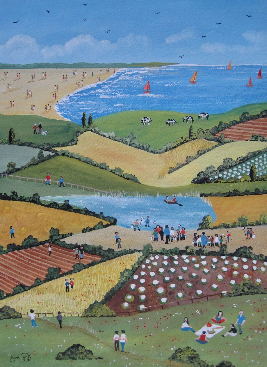 Field Trip, 2010 (kvaš na papíře) od Judy Joel