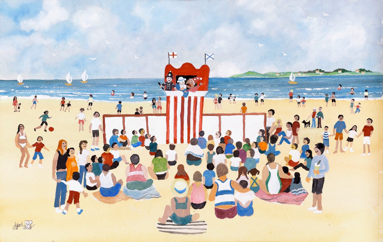 Punch and Judy, 2009 (Kvaš na papíře) od Judy Joel